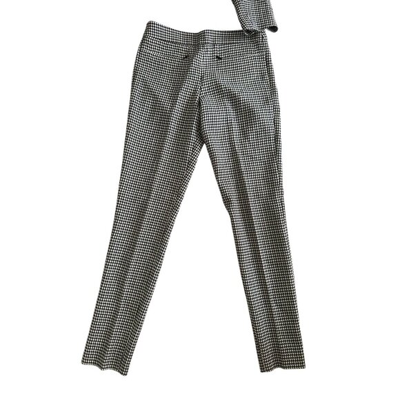 EMPORIO ARMANI Women’s Houndstooth Black White Jacket Pants Suit Sz US 36 - Picture 7 of 13